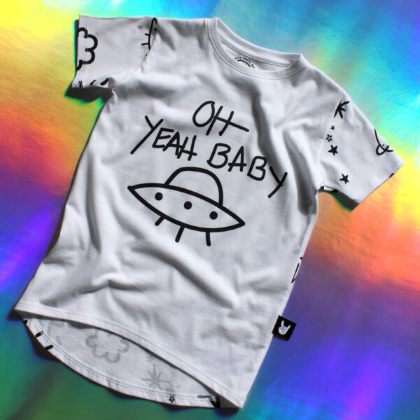 Camiseta Blanca Cosmos / Spaceship OYB