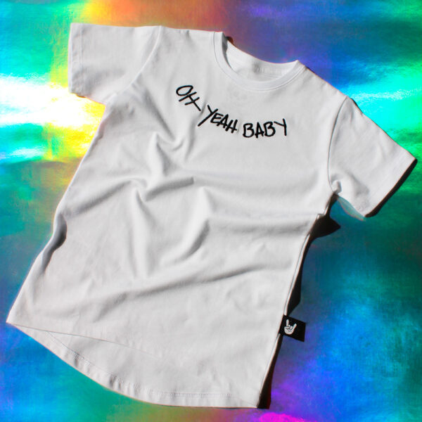 Camiseta Blanca Oh yeah baby neutral