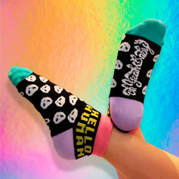 Medias Hello Human Multi Color