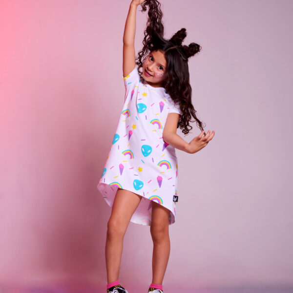 Vestido Polvo de Estrellas Blanco