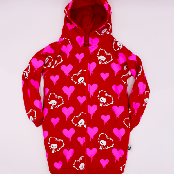 Vestido Skull Heart Hugs / Dripping Hearts Rojo