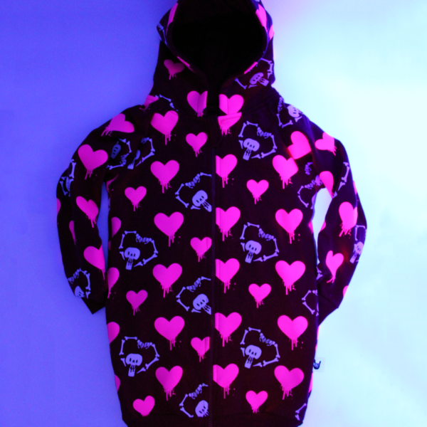 Vestido Skull Heart Hugs / Dripping Hearts Rojo