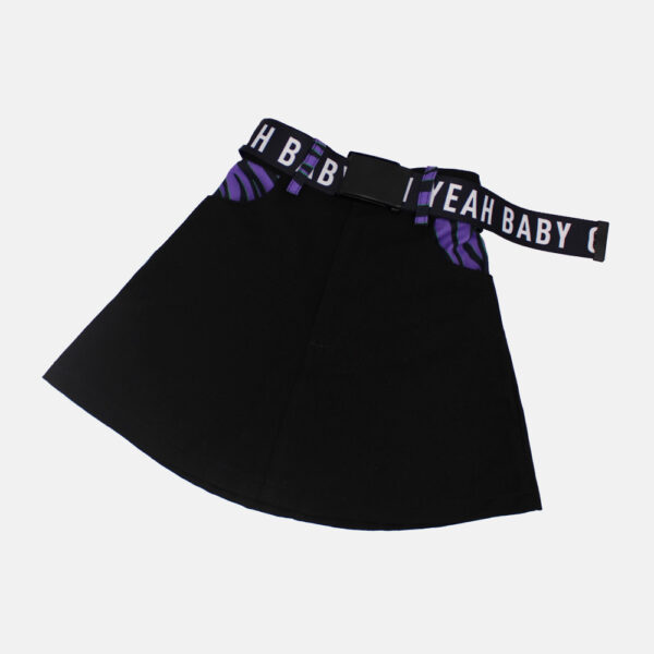 FALDA PUNK ROCK CEBRA VERDE Y CEBRA MORADA